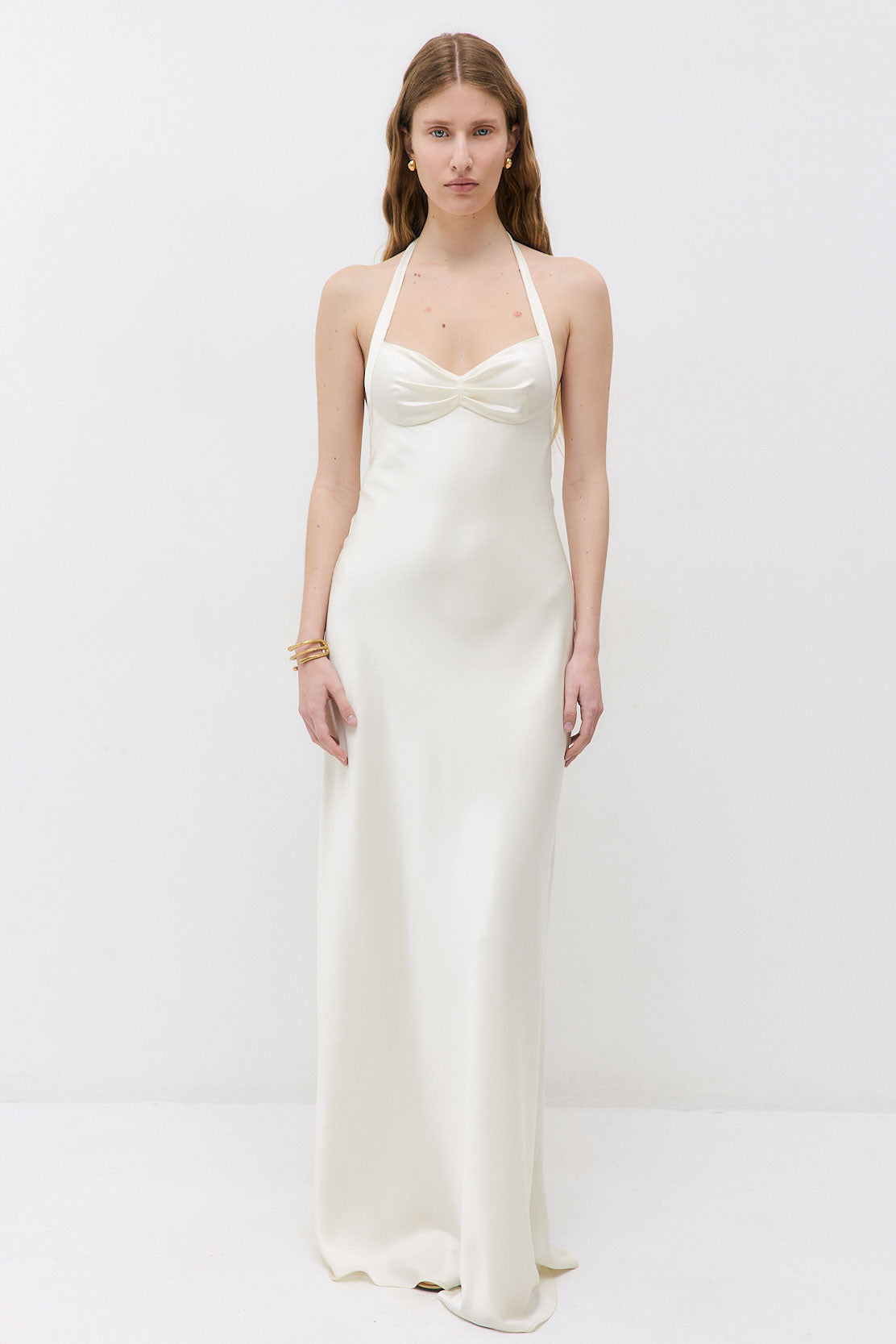 Satin Cup Maxi Dress