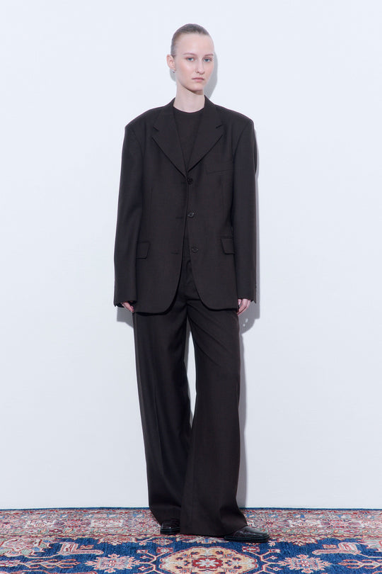 Tailored Oversized Wool Blazer