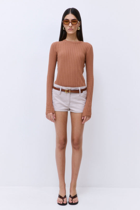 Wide Rib Crew Neck
