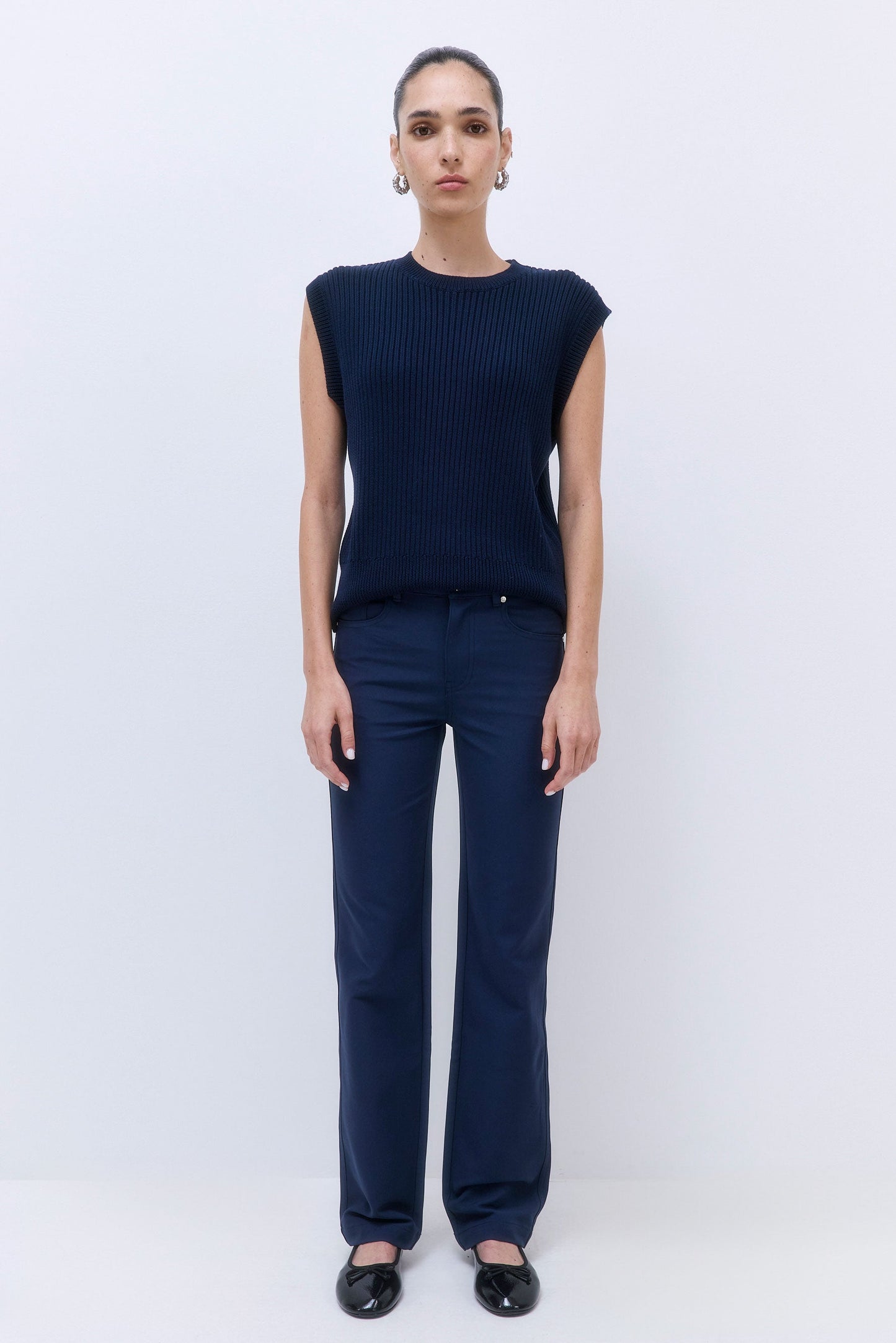 Stretchy Straight Leg Pants