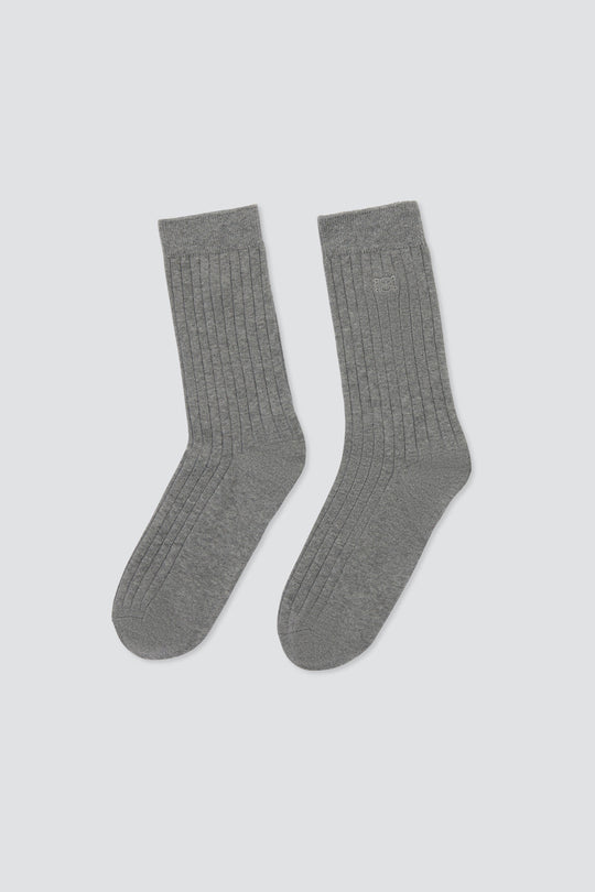 Cozy Ribbed Crew Socks