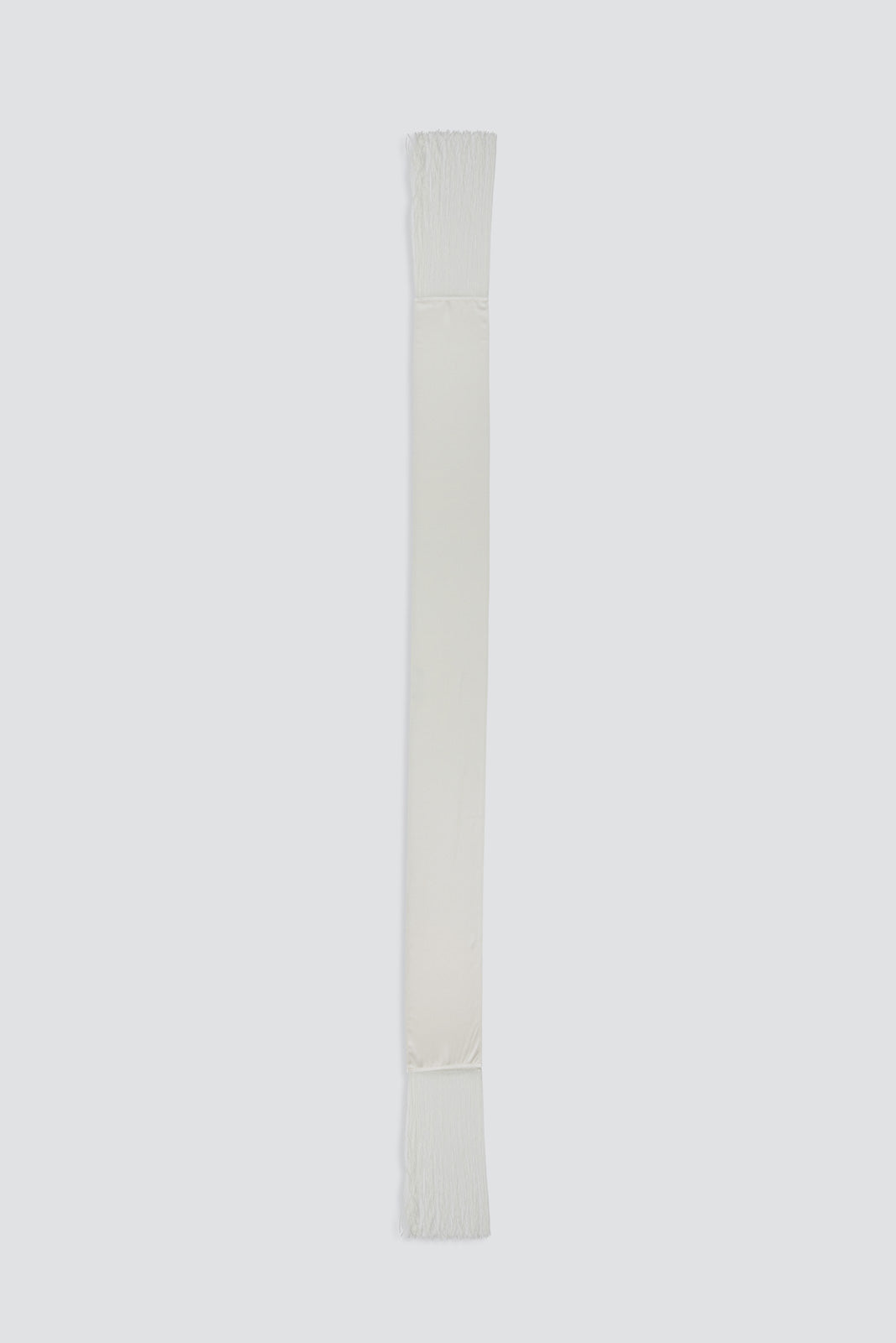 Skinny Satin Fringe Scarf