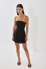 Volume Strapless Mini Dress