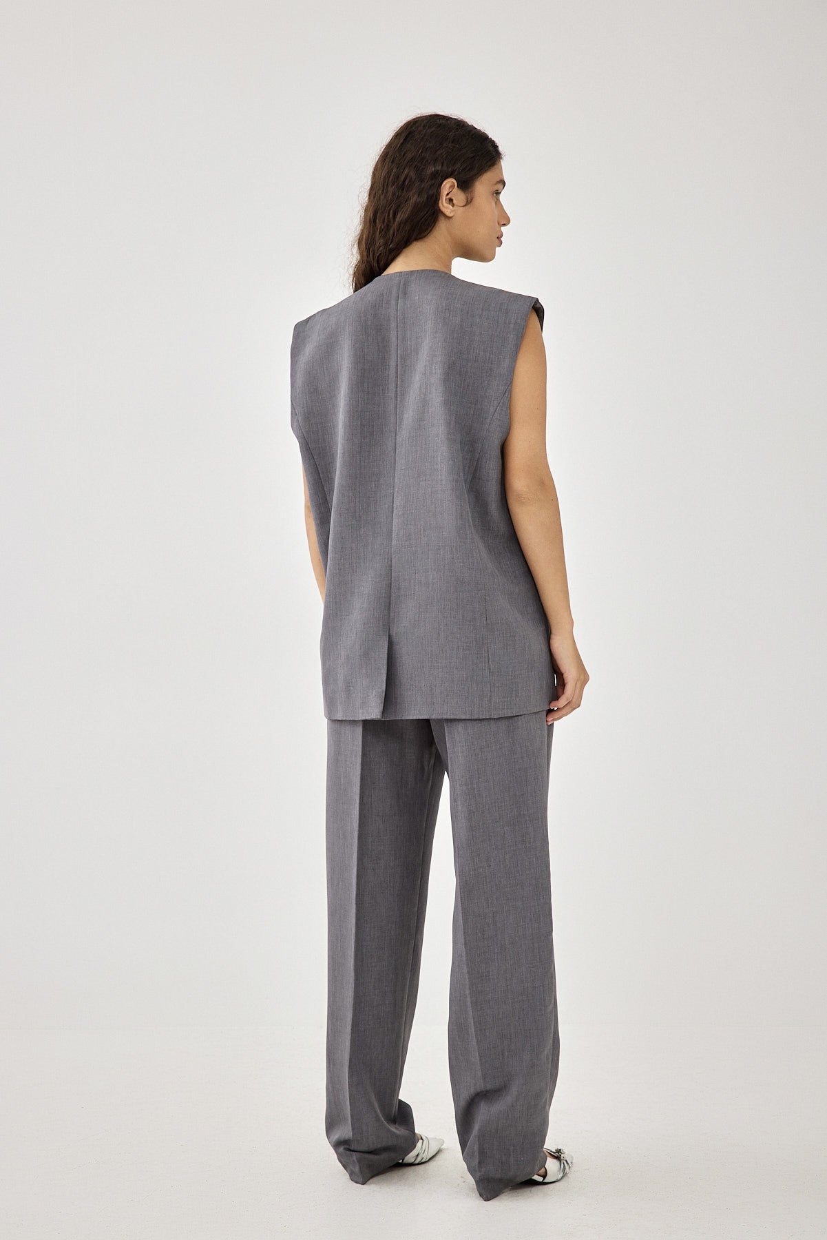 Oversized Tailored Daddy Vest - Dé Rococo