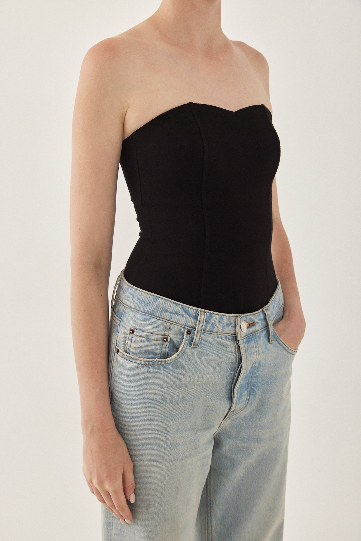 Jersey Strapless Top - Dé Rococo