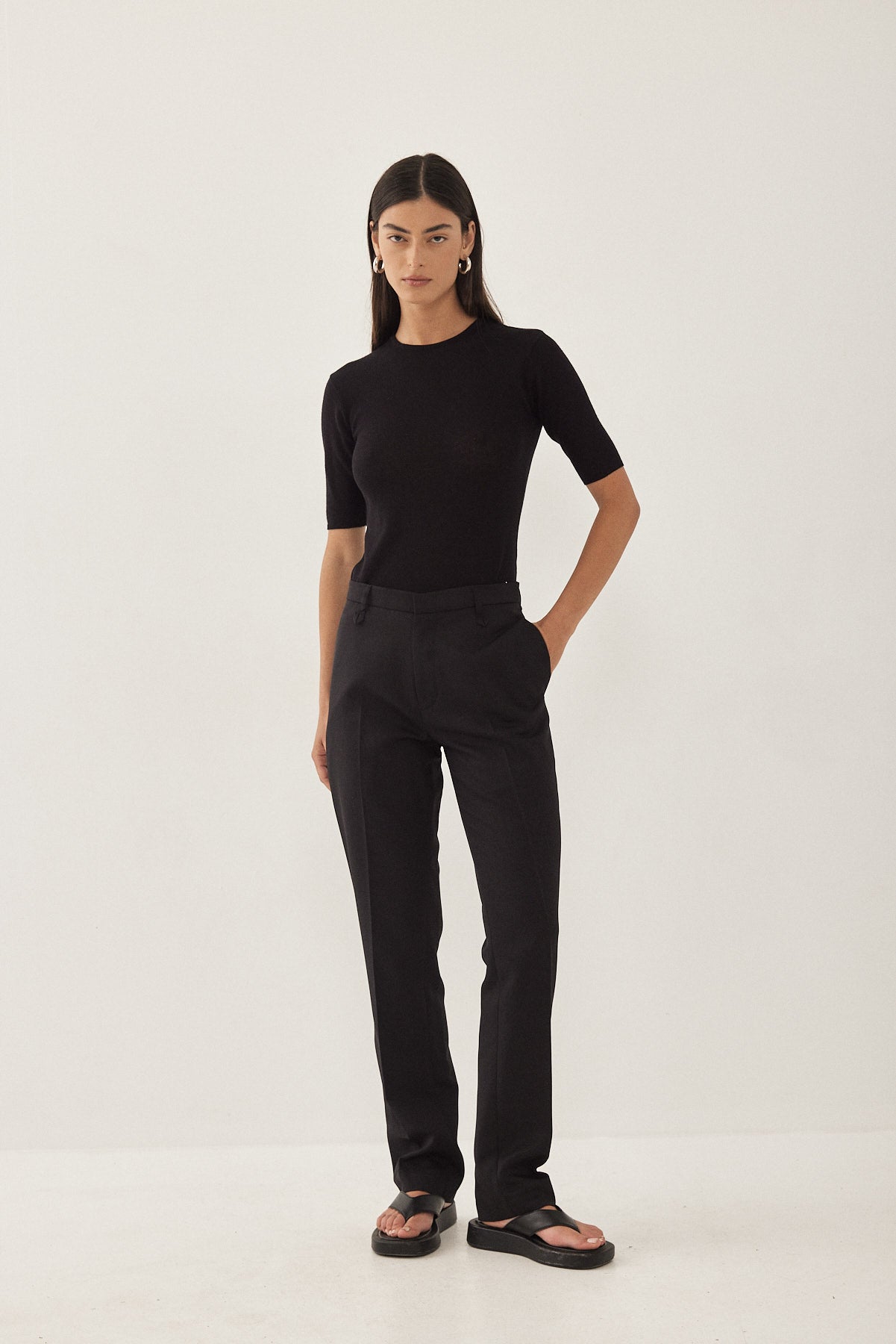 Knitted Mid Sleeve T Shirt - Dé Rococo