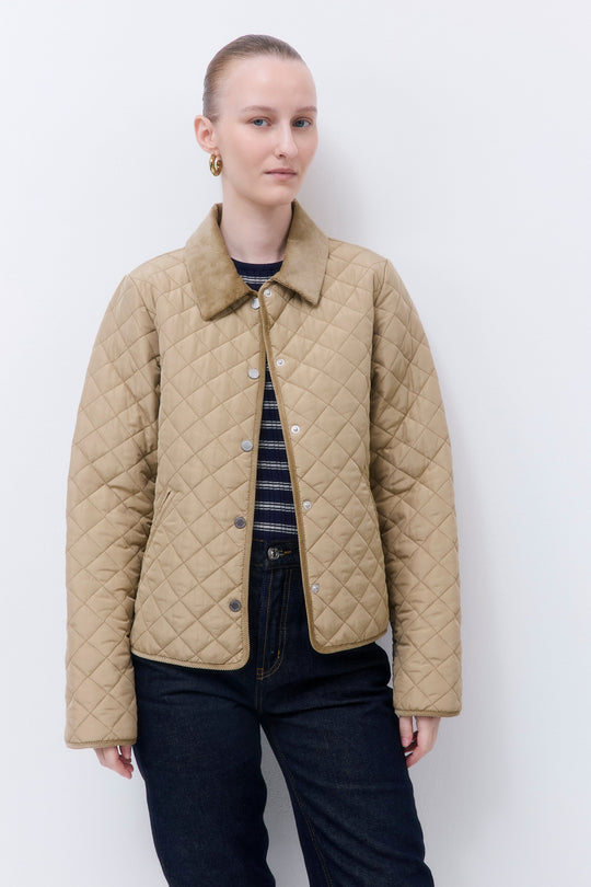 Straight Fit Quilted Jacket