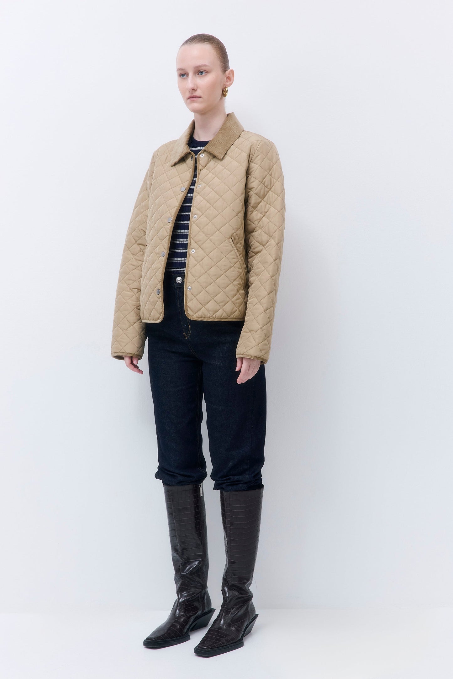 Straight Fit Quilted Jacket