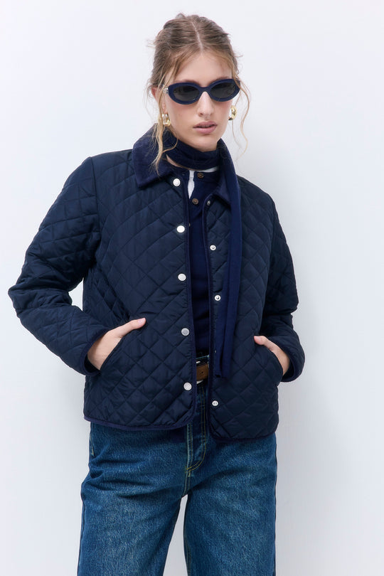 Straight Fit Quilted Jacket