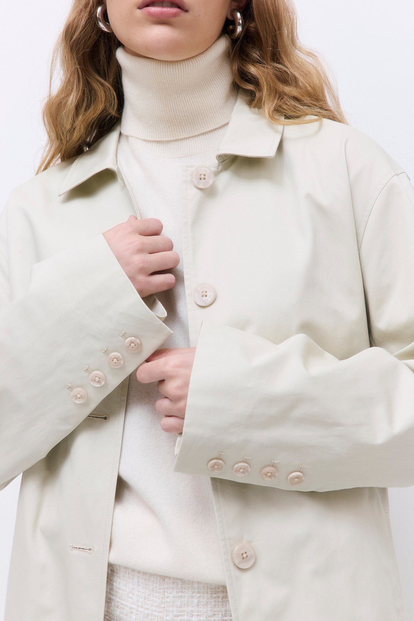 Straight Fit Trench Coat - Dé Rococo