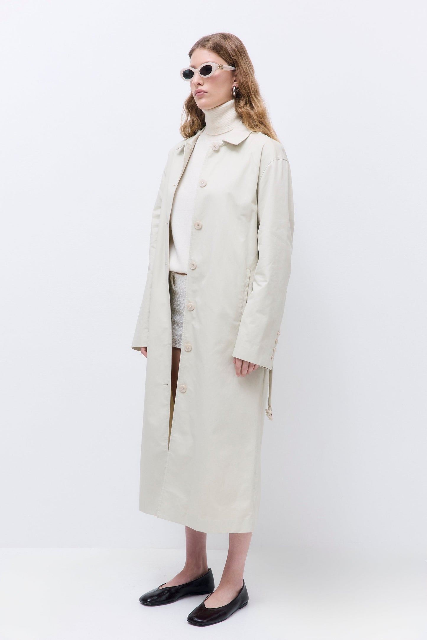Straight Fit Trench Coat - Dé Rococo