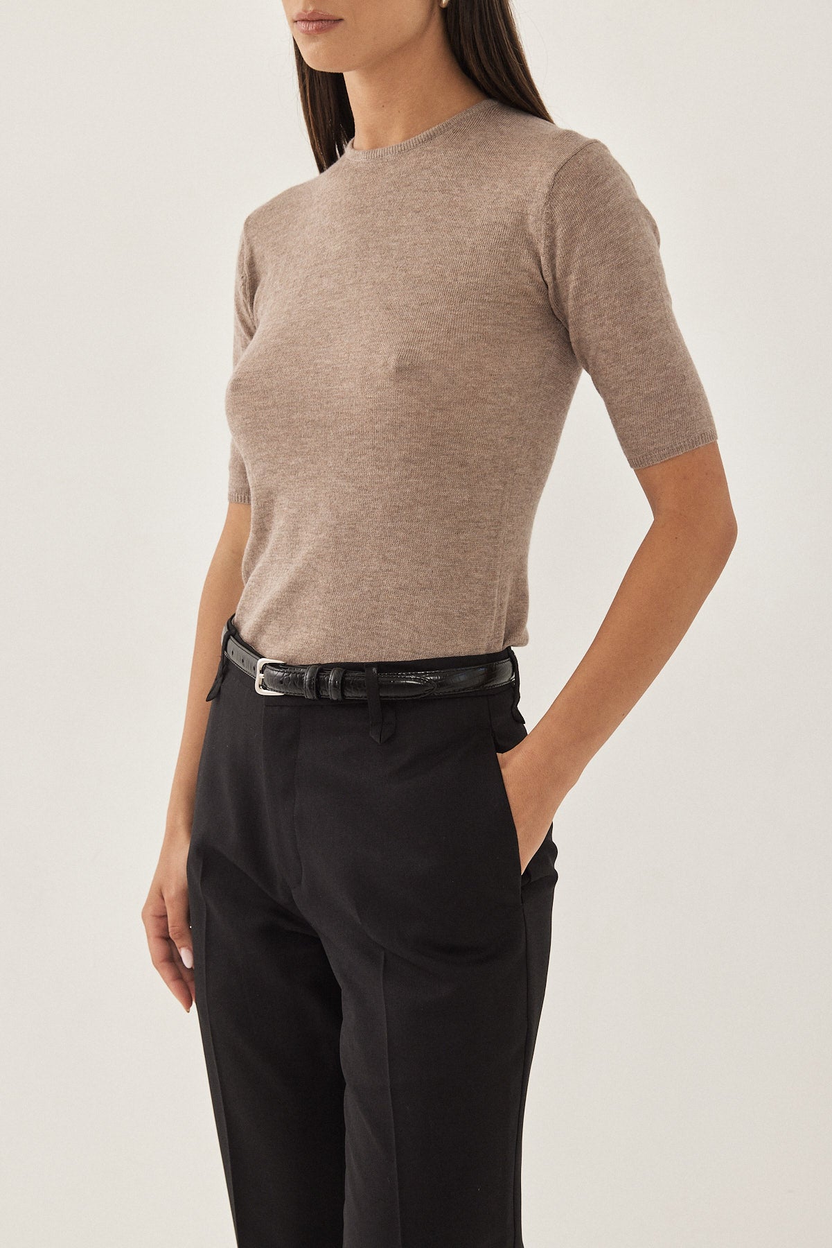 Knitted Mid Sleeve T Shirt - Dé Rococo