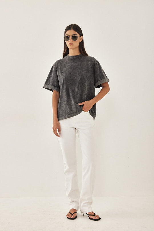 Folded Hem T Shirt - Dé Rococo