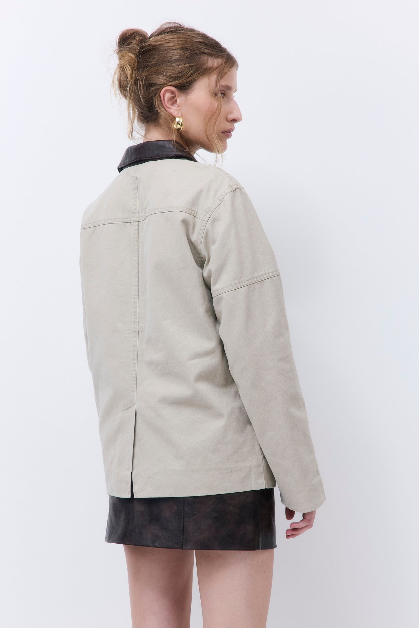 Washed Oversized Barn Jacket