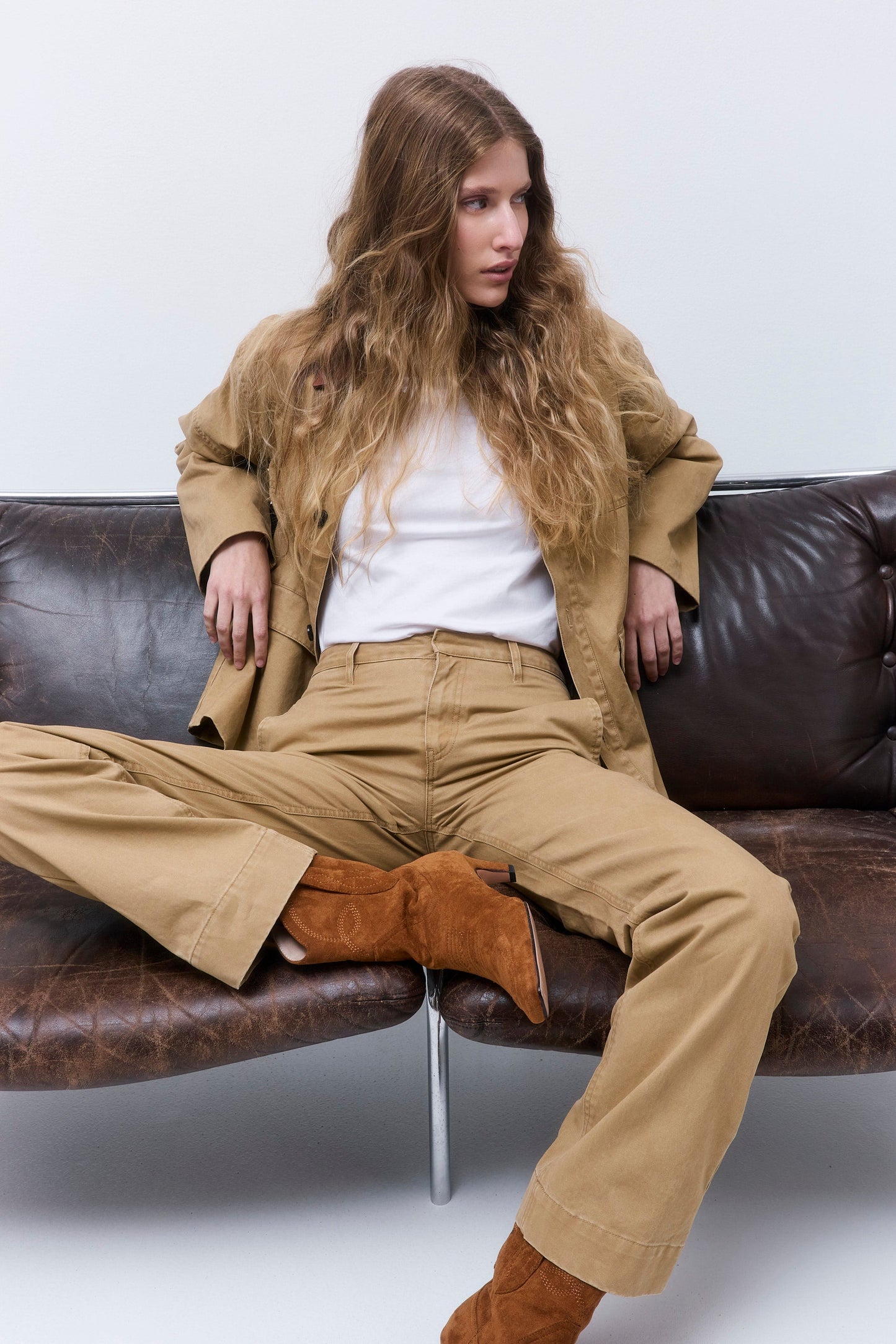 Washed Oversized Barn Jacket