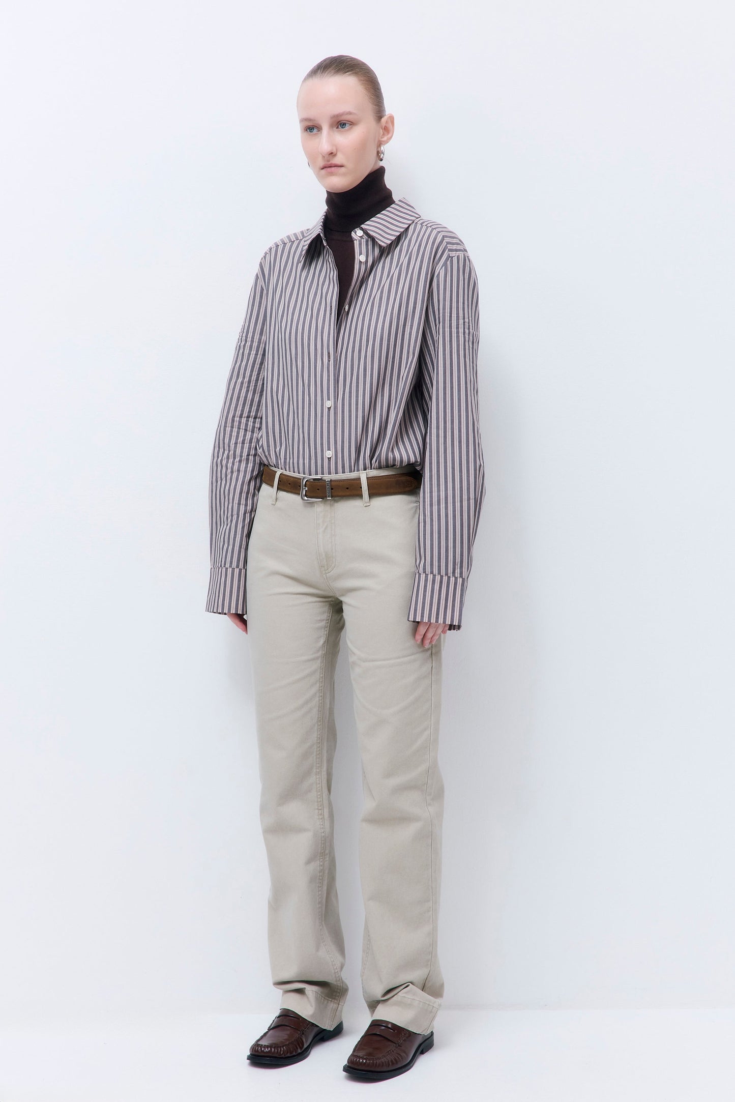 Washed Straight Pants