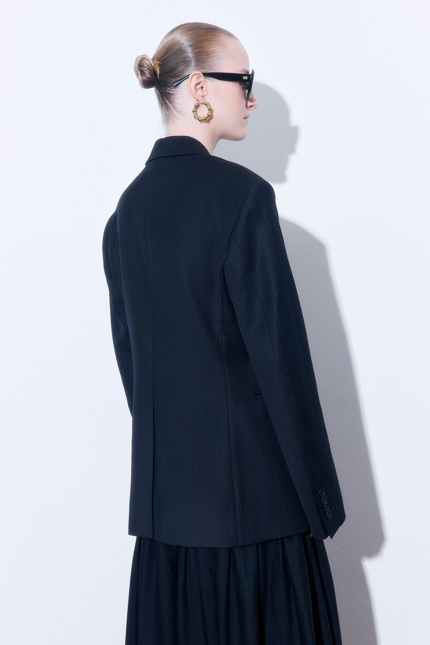 Pin Striped Tailored Hourglass Jacket