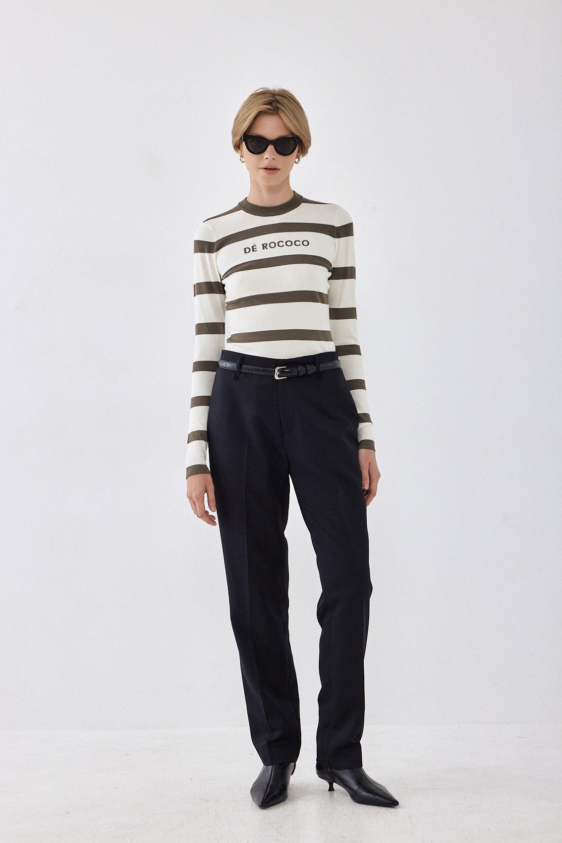Lightweight Knitted Striped Top - Dé Rococo