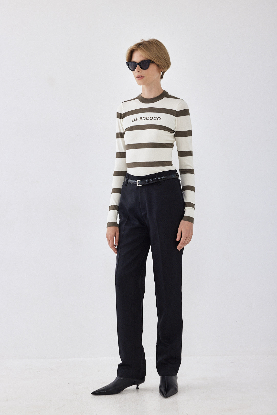 Lightweight Knitted Striped Top - Dé Rococo
