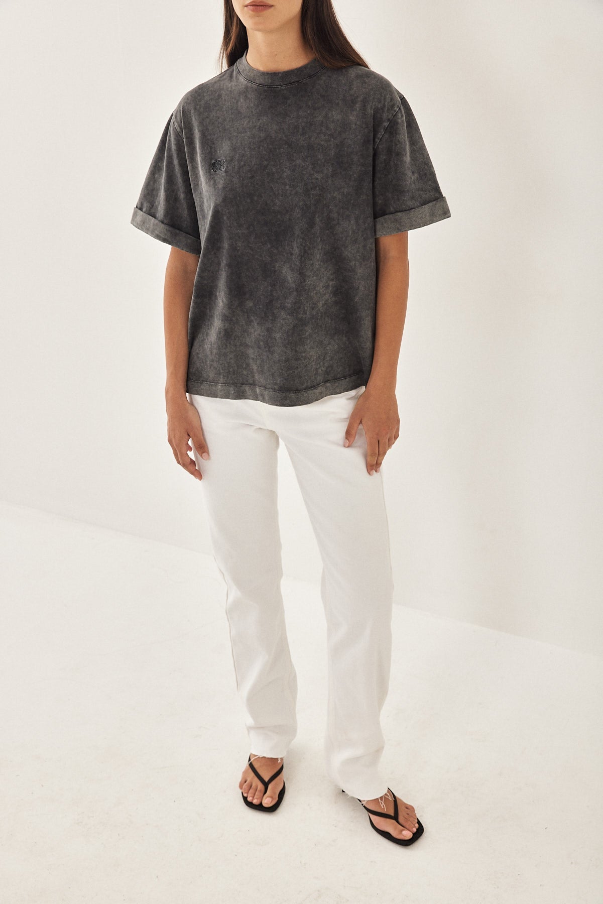 Folded Hem T Shirt - Dé Rococo