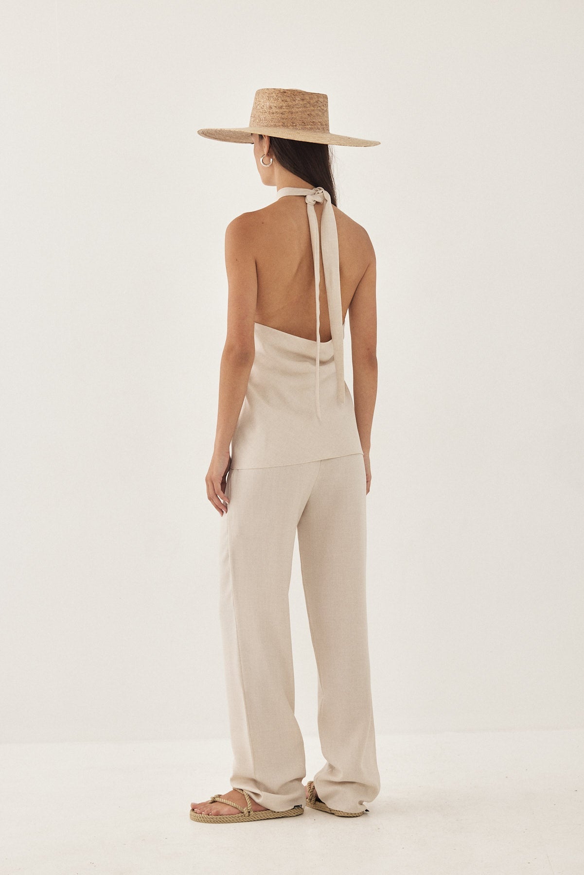Crossover Open Back Tank Top - Dé Rococo