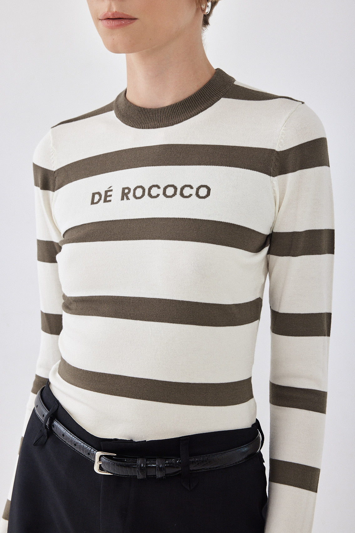 Lightweight Knitted Striped Top - Dé Rococo