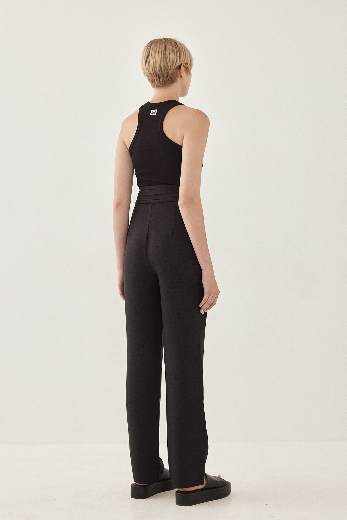 High Waisted Pleated Trousers - Dé Rococo