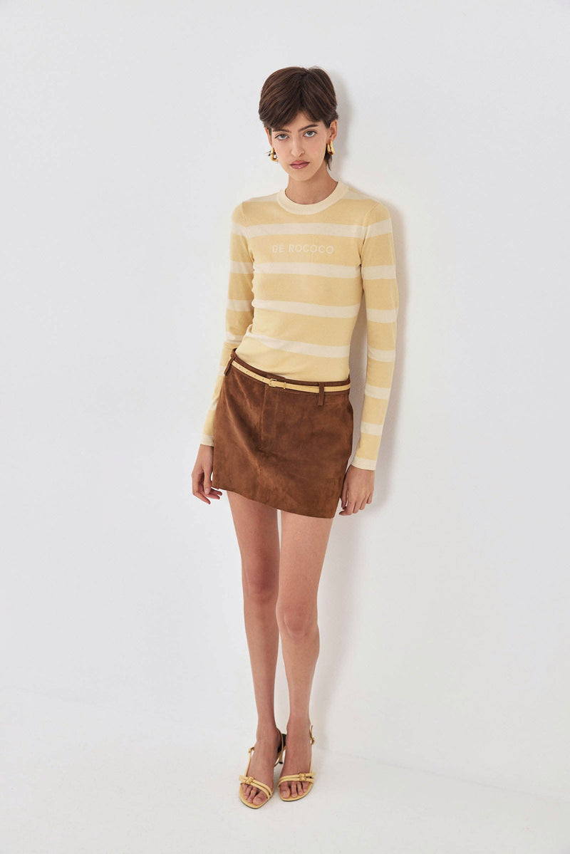 Lightweight Knitted Striped Top