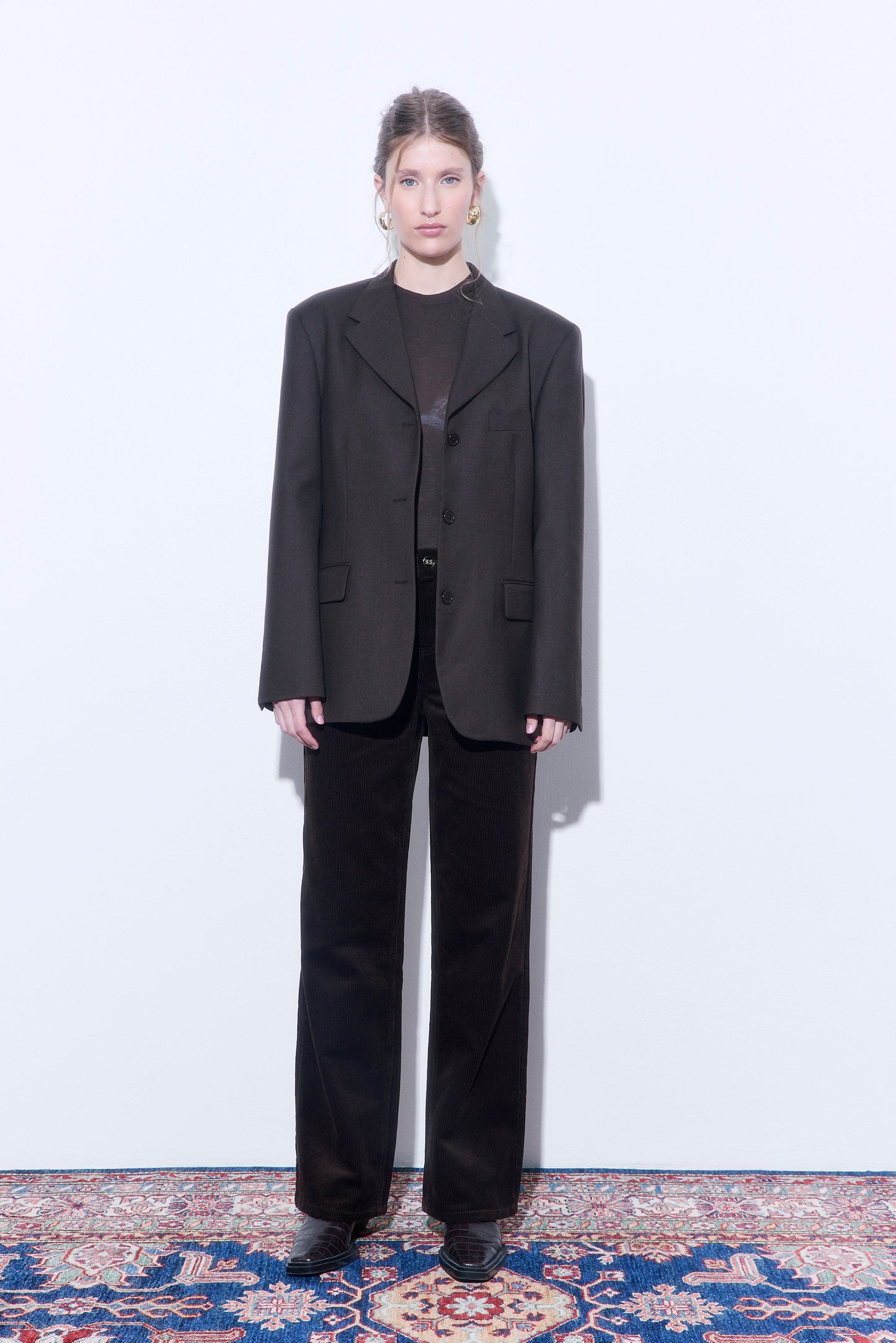 Corduroy Wide Leg Pants