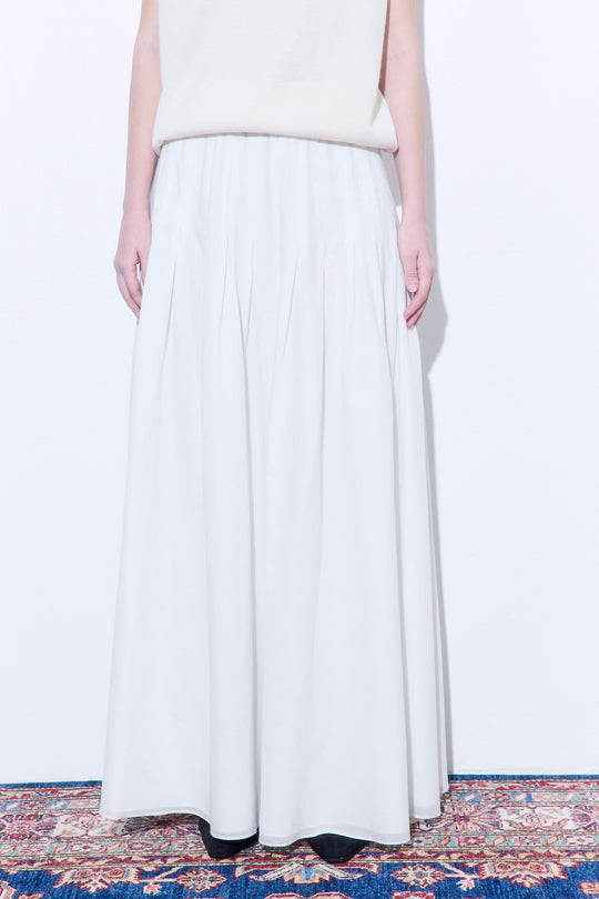 Pleated Maxi Skirt