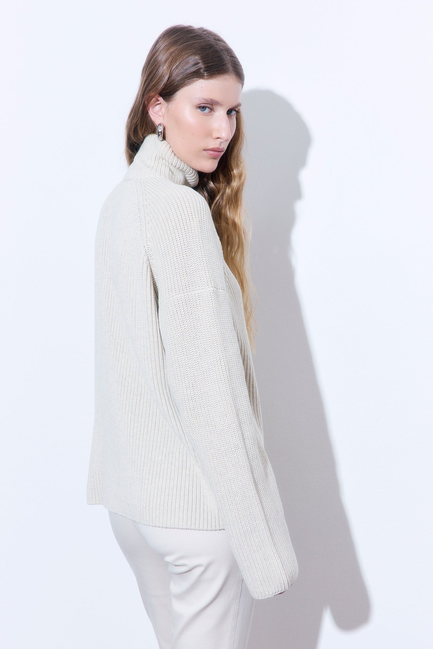 Ribbed Turtleneck Sweater