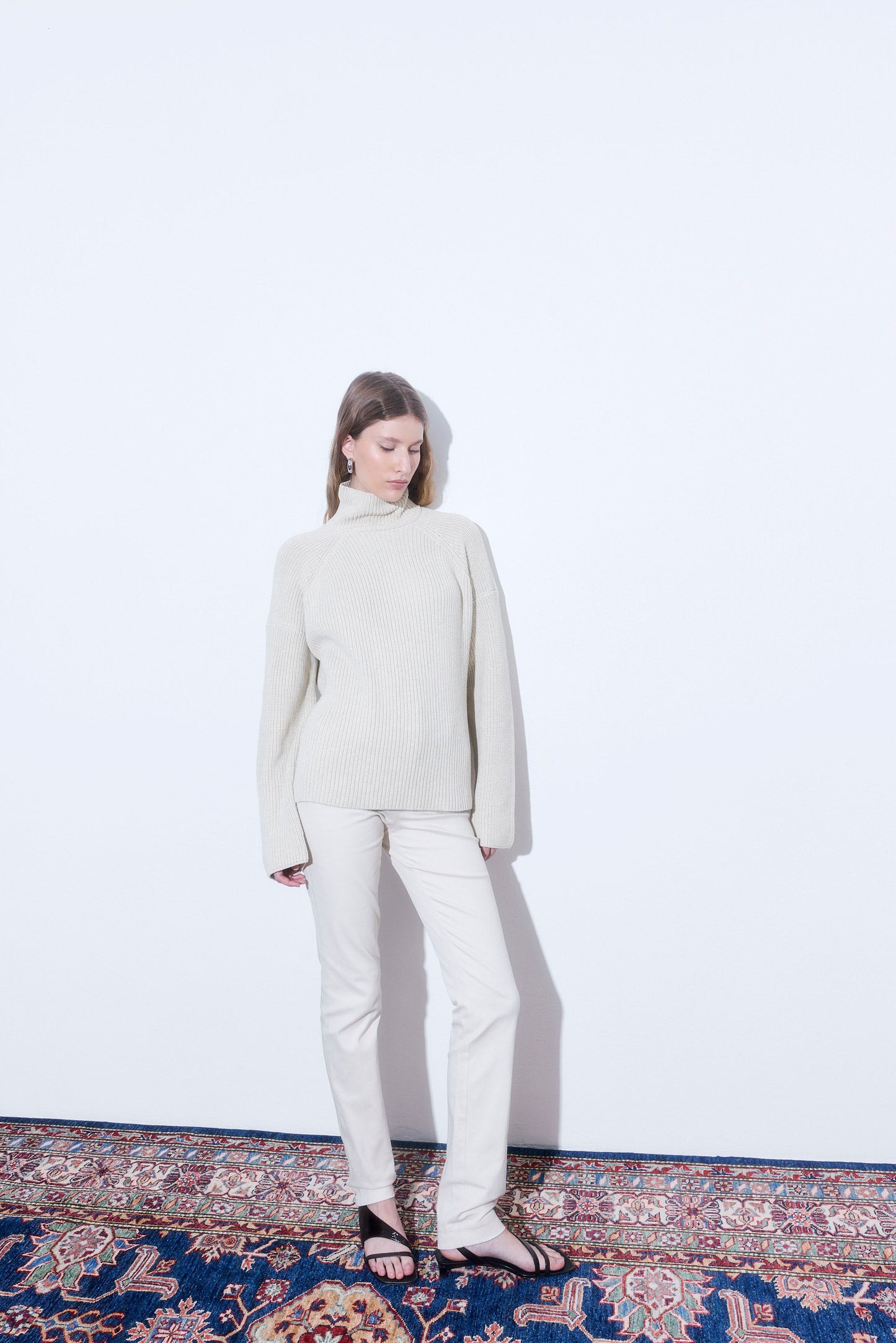 Ribbed Turtleneck Sweater