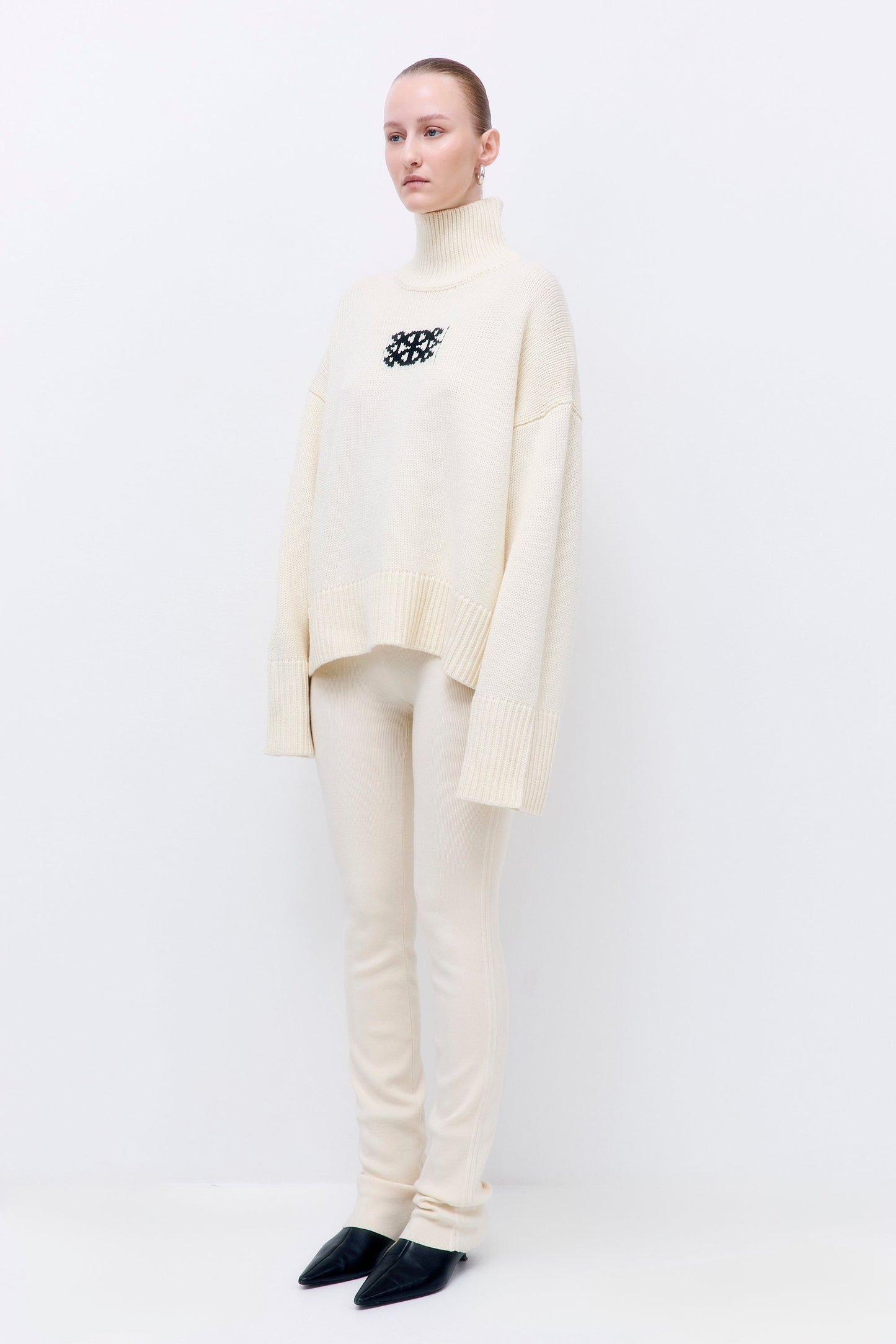 Turtleneck Intarsia Jumper