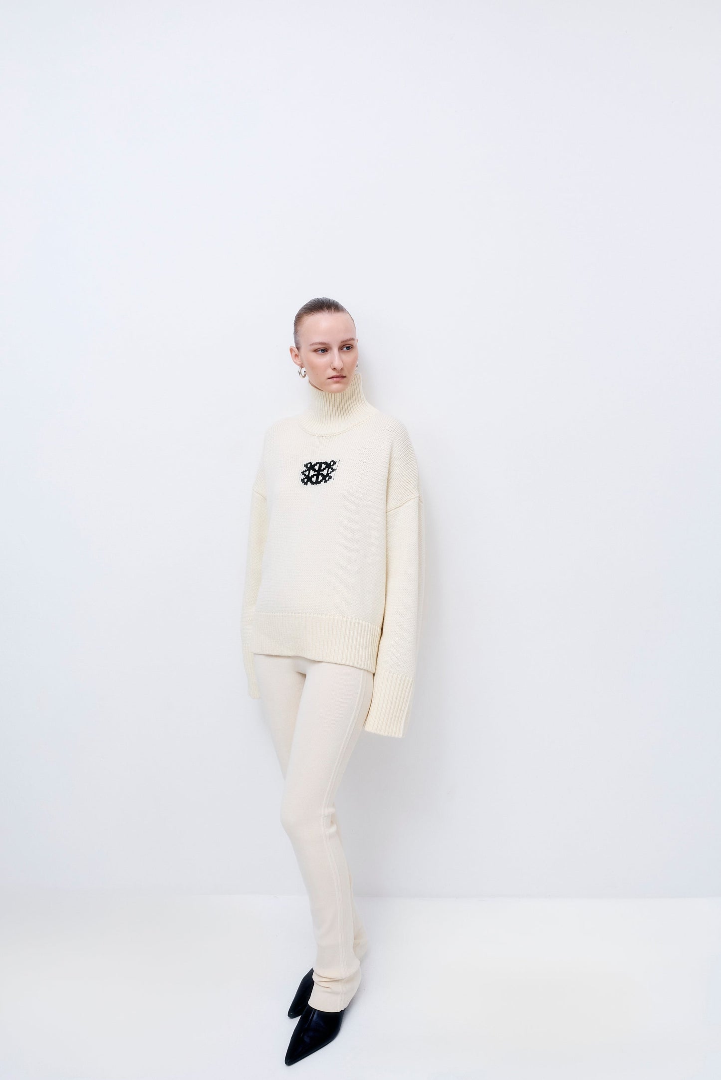 Turtleneck Intarsia Jumper