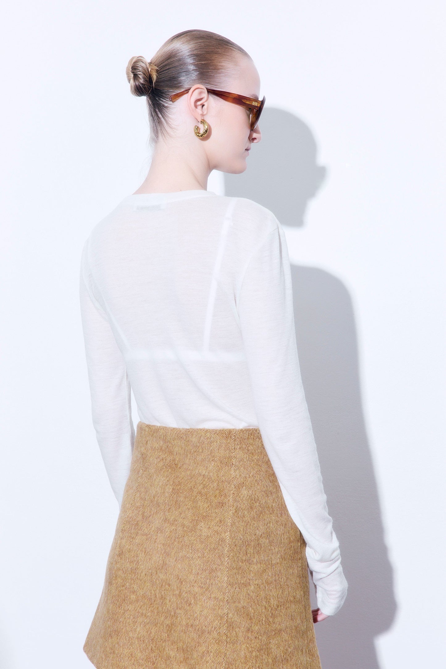 Fitted Thin Wool Long Sleeve