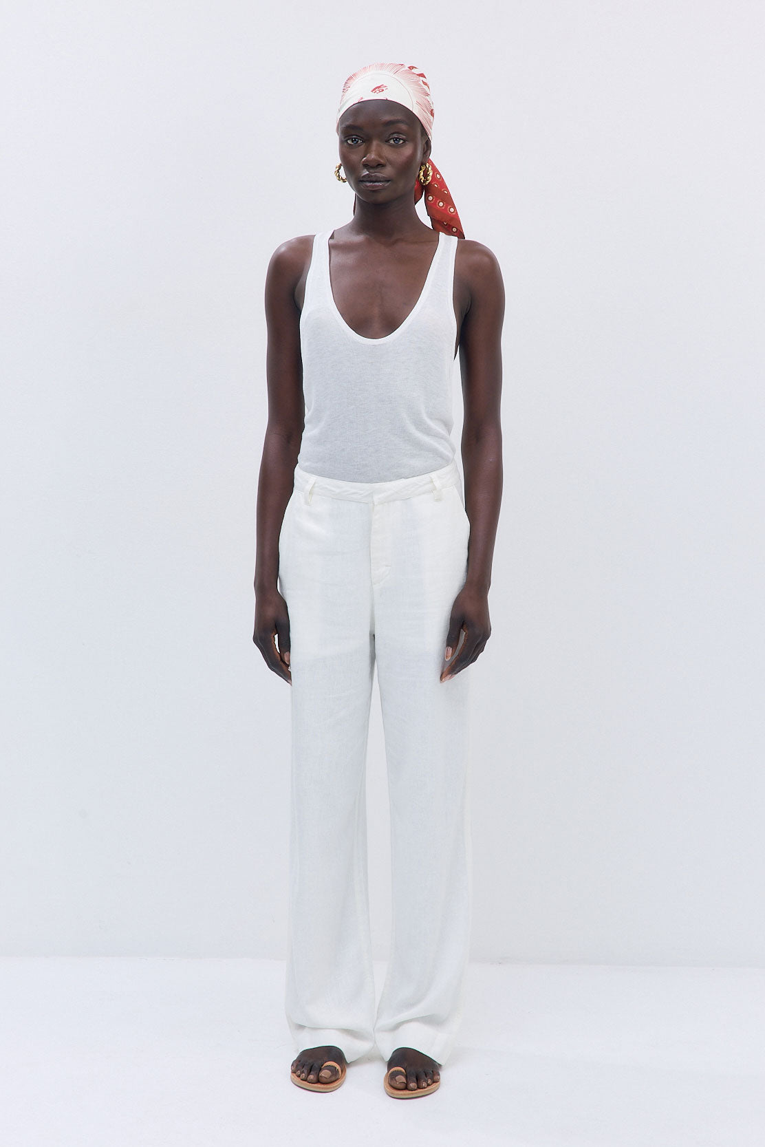 Semi Sheer Deep Scoop Tank