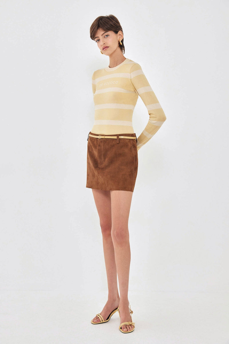 Lightweight Knitted Striped Top