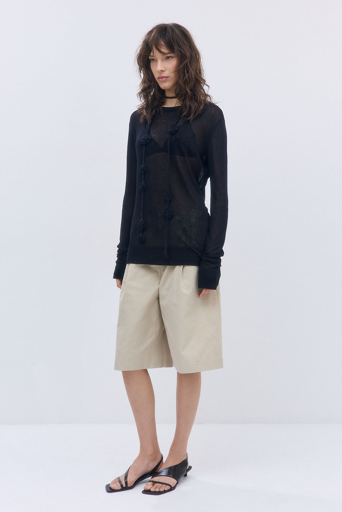 Semi Sheer Long Sleeve