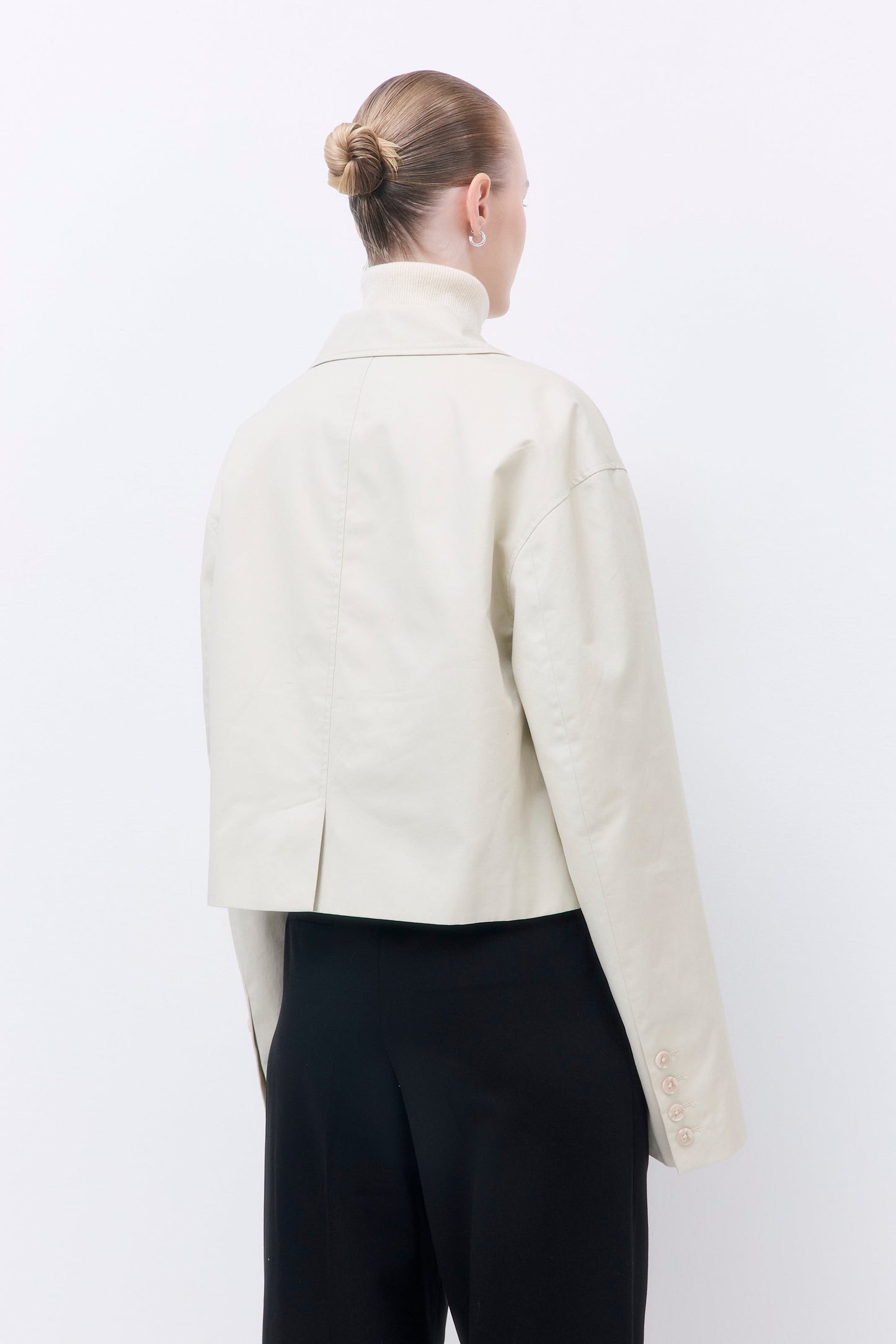 Straight Cropped Trench Coat