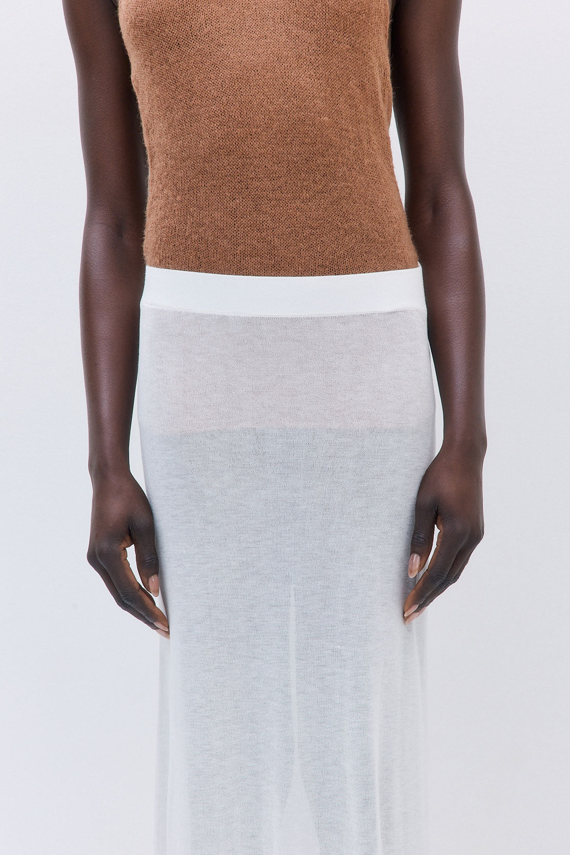 Semi Sheer Maxi Skirt