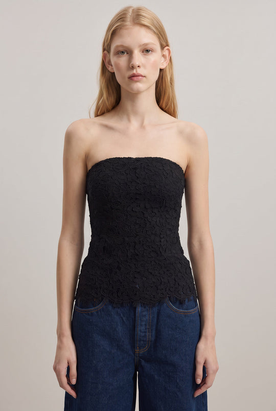 Strapless Lace Top
