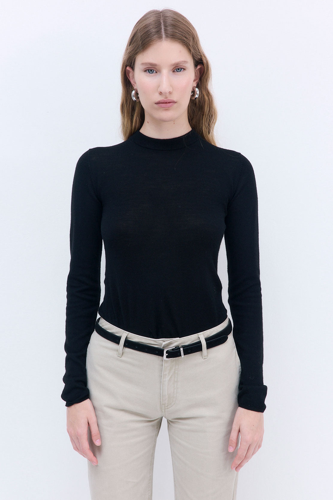 Merino Wool Crewneck Top