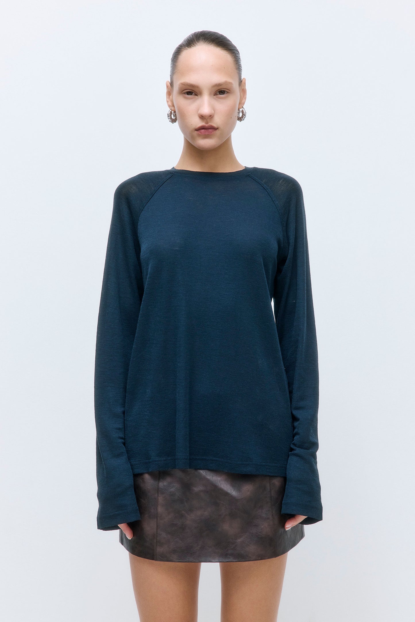 Oversized Wool Long Sleeve