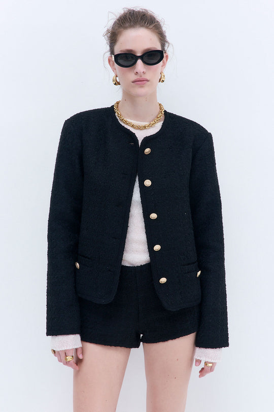 Cropped Tweed Jacket