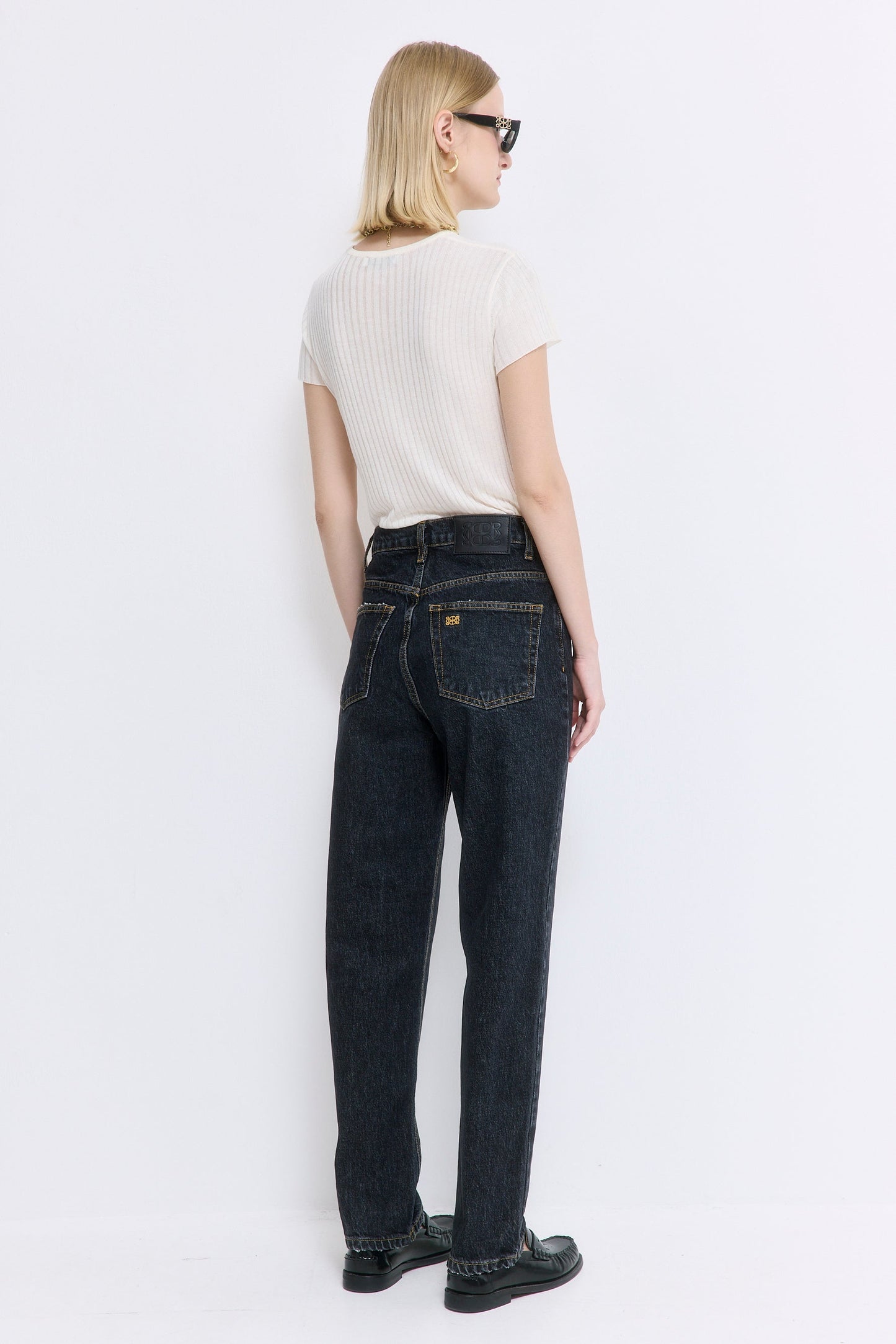 No.5| High Waist Straight Cropped Denim