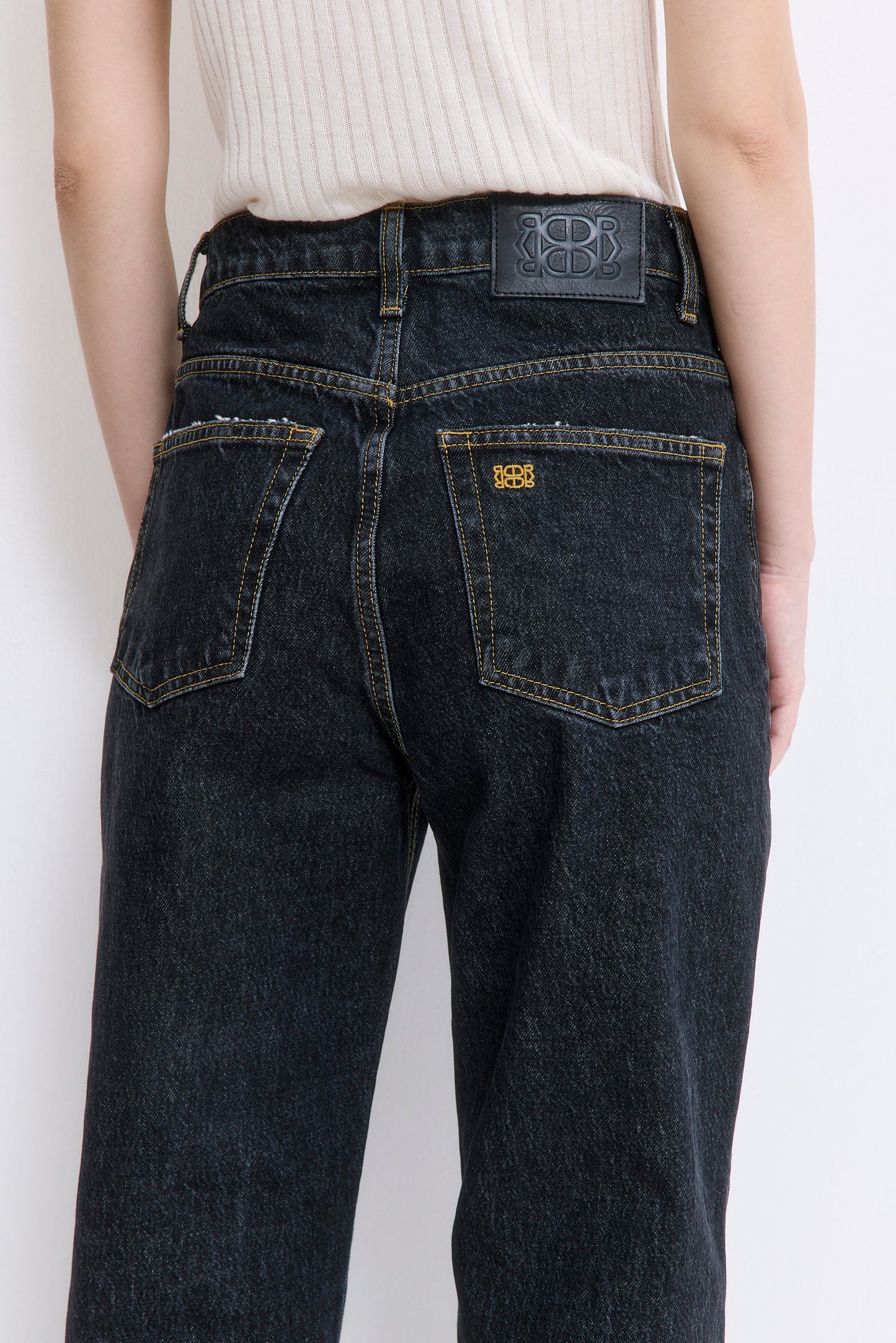 No.5| High Waist Straight Cropped Denim
