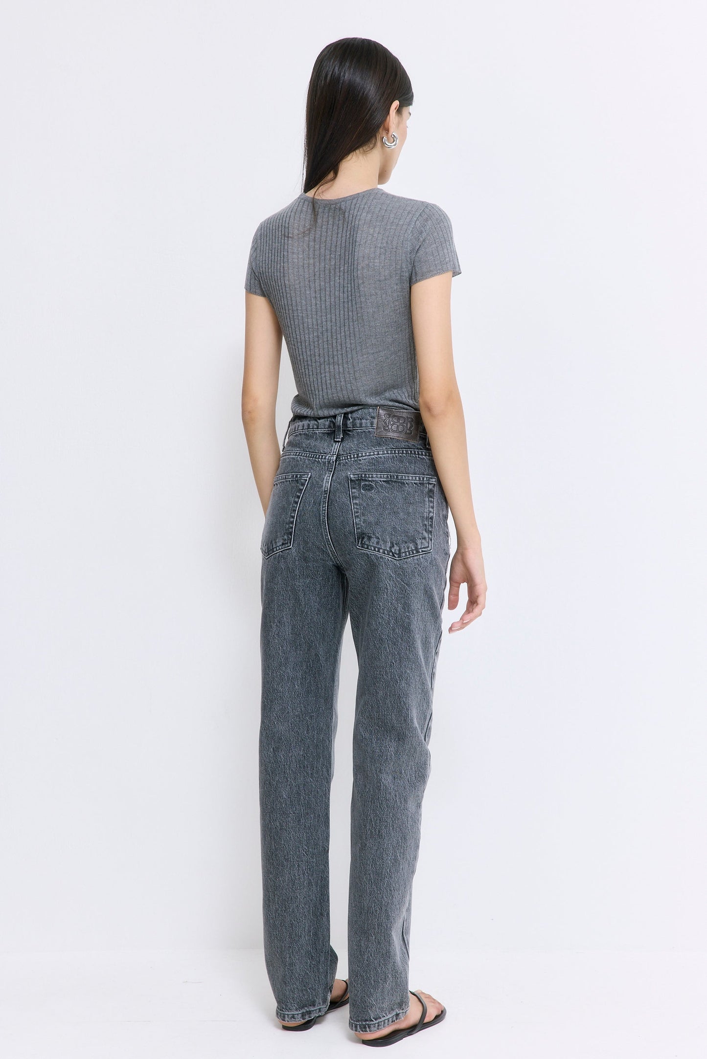 No.6| High Waisted Straight Full Length Denim