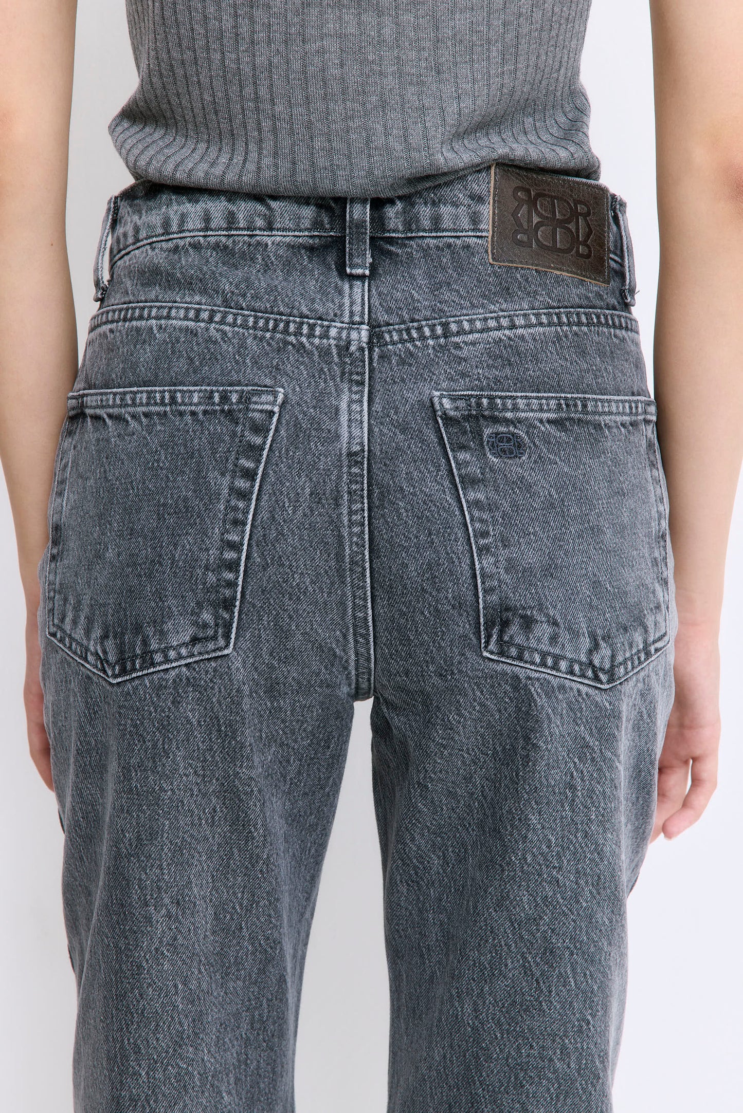 No.6| High Waisted Straight Full Length Denim
