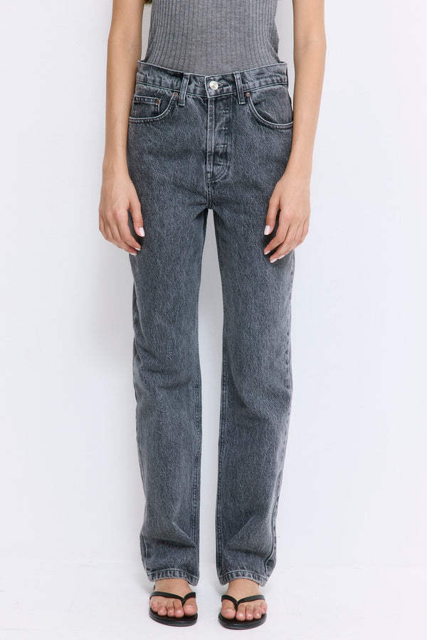 No.6| High Waisted Straight Full Length Denim