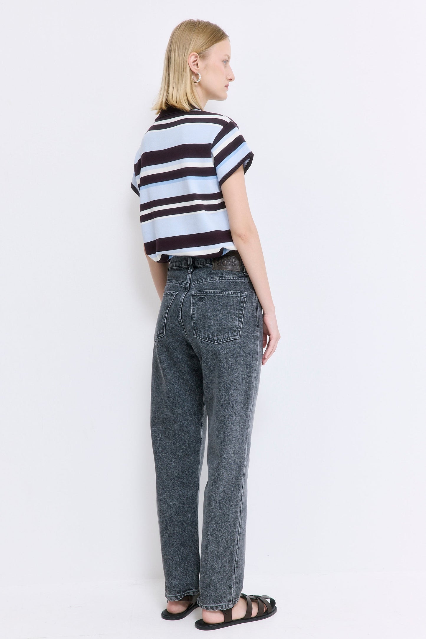No.5| High Waist Straight Cropped Denim